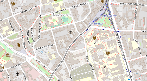 Friseur auf Satellitenbild