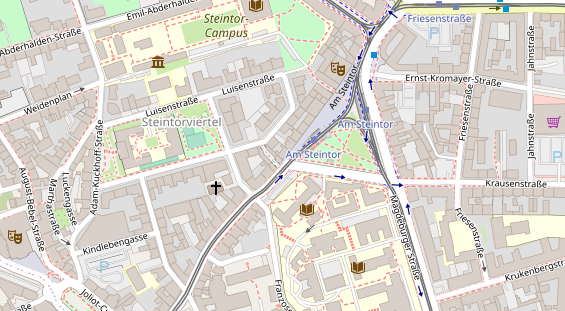 Friseur auf Satellitenbild