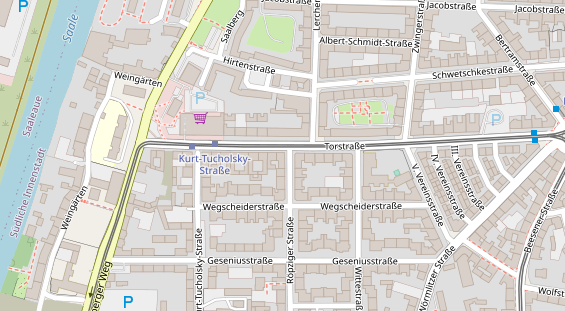 Friseur auf Satellitenbild