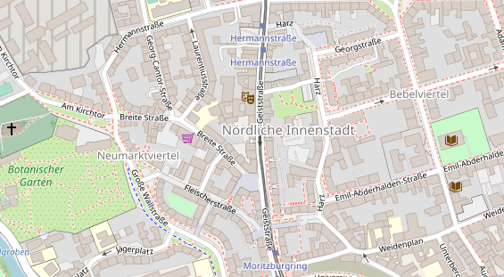 Friseur auf Satellitenbild