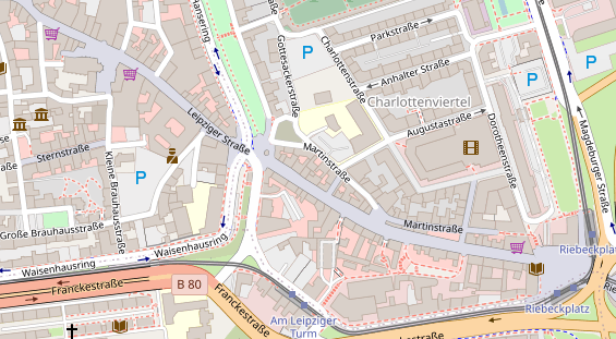 Friseur auf Satellitenbild