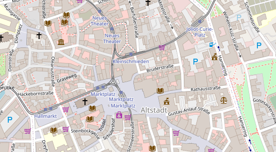 Friseur auf Satellitenbild