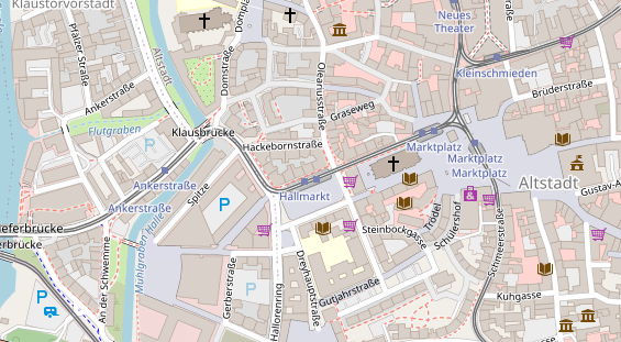 Friseur auf Satellitenbild