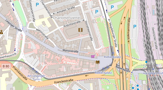 Friseur auf Satellitenbild