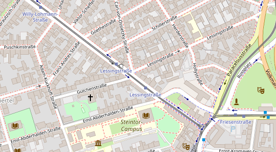 Friseur auf Satellitenbild