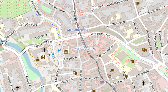 Friseur auf Satellitenbild