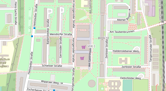 Friseur auf Satellitenbild