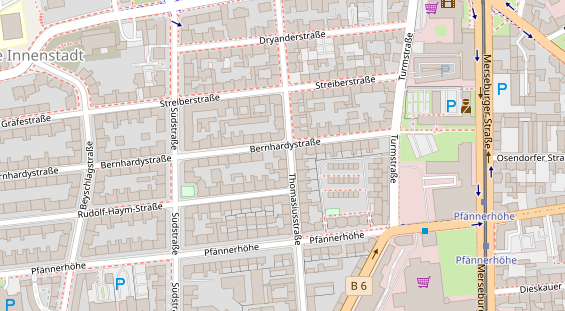 Friseur auf Satellitenbild