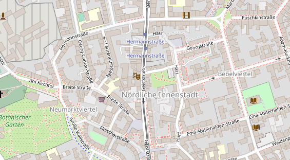 Friseur auf Satellitenbild