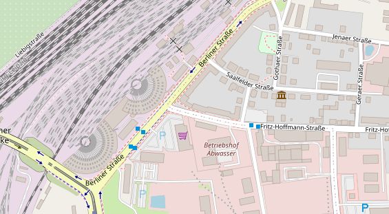 Friseur auf Satellitenbild