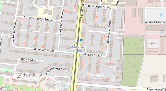 Friseur auf Satellitenbild