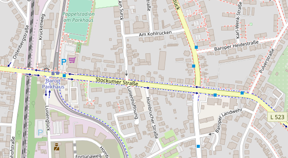 Friseur auf Satellitenbild