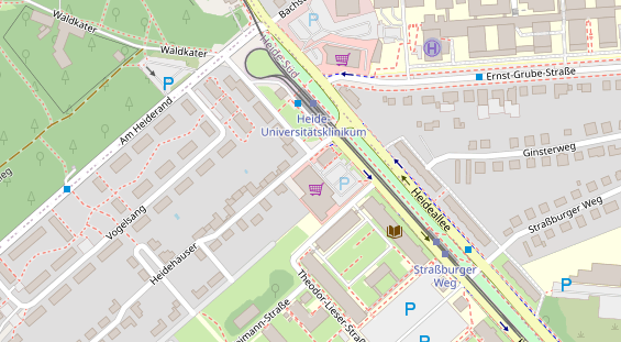 Friseur auf Satellitenbild