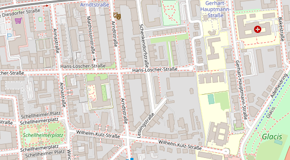 Friseur auf Satellitenbild