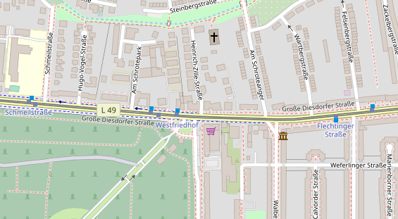 Friseur auf Satellitenbild