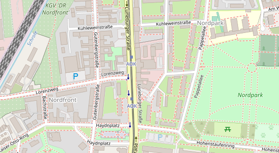 Friseur auf Satellitenbild