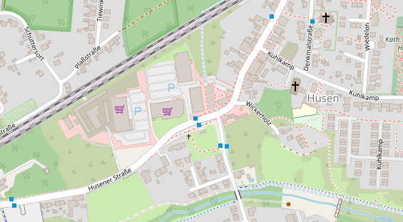 Friseur auf Satellitenbild