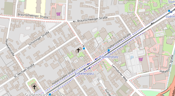 Friseur auf Satellitenbild