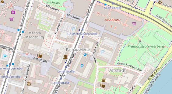 Friseur auf Satellitenbild