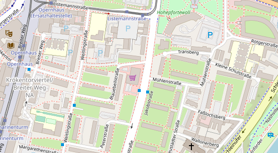 Friseur auf Satellitenbild