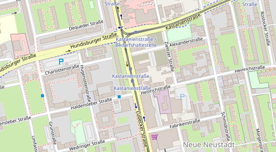 Friseur auf Satellitenbild