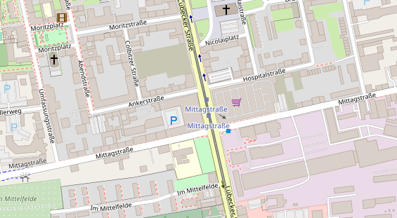 Friseur auf Satellitenbild