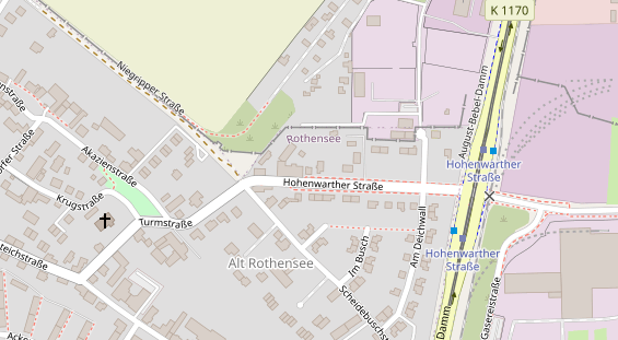 Friseur auf Satellitenbild