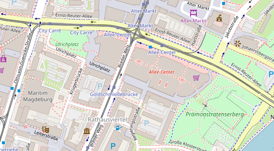 Friseur auf Satellitenbild