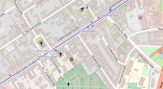 Friseur auf Satellitenbild