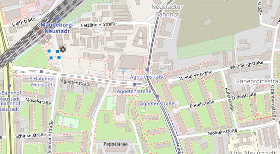 Friseur auf Satellitenbild