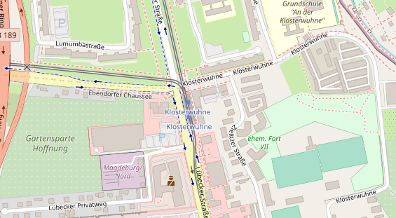 Friseur auf Satellitenbild