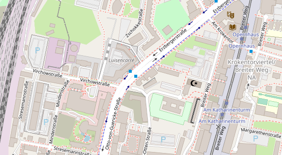 Friseur auf Satellitenbild