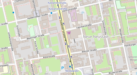 Friseur auf Satellitenbild