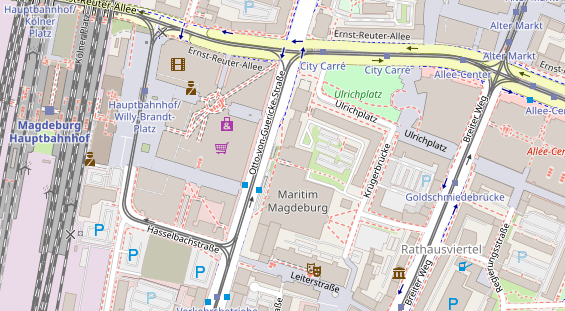 Friseur auf Satellitenbild