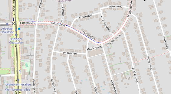 Friseur auf Satellitenbild