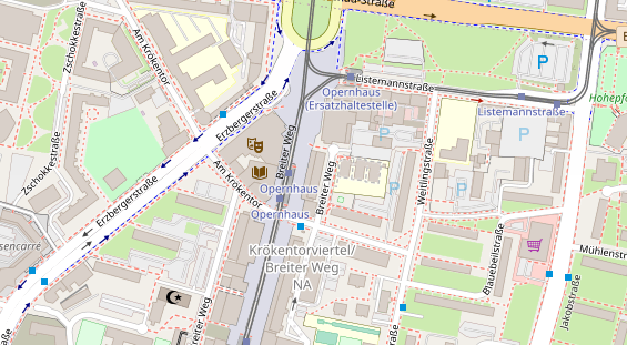 Friseur auf Satellitenbild