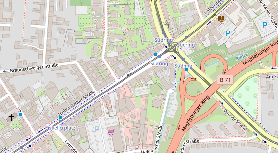 Friseur auf Satellitenbild