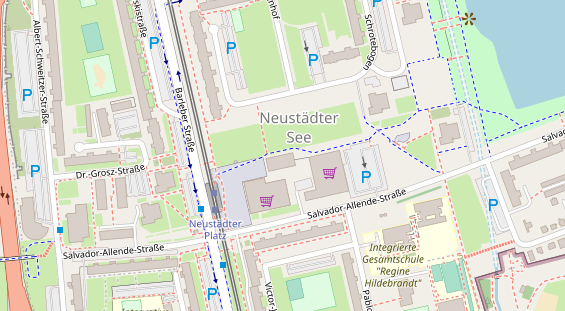 Friseur auf Satellitenbild