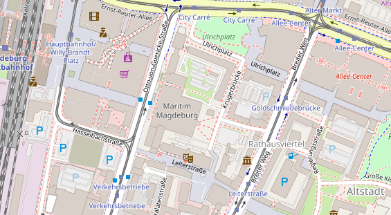 Friseur auf Satellitenbild