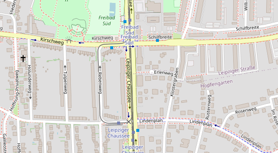 Friseur auf Satellitenbild