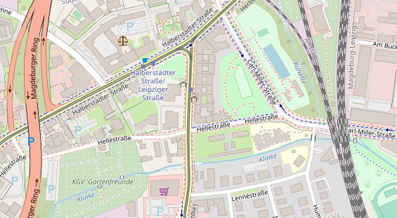 Friseur auf Satellitenbild