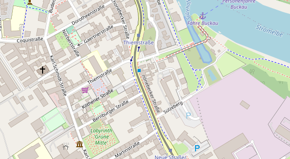 Friseur auf Satellitenbild