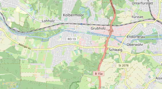 Friseur auf Karte