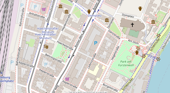 Friseur auf Satellitenbild