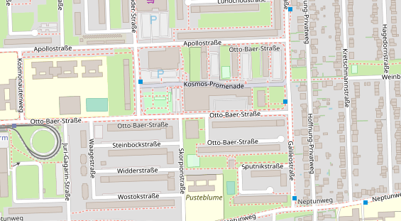 Friseur auf Satellitenbild