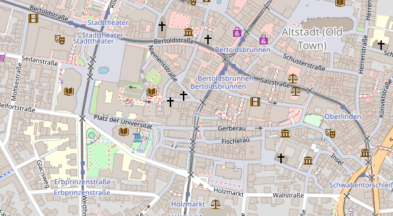 Friseur auf Satellitenbild