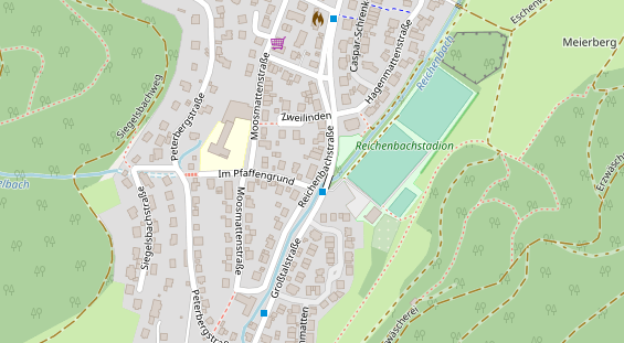 Friseur auf Satellitenbild