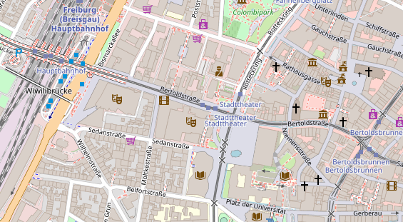 Friseur auf Satellitenbild