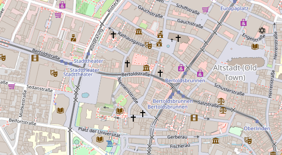 Friseur auf Satellitenbild