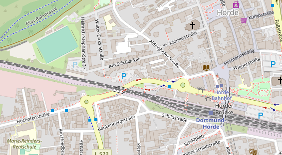 Friseur auf Satellitenbild